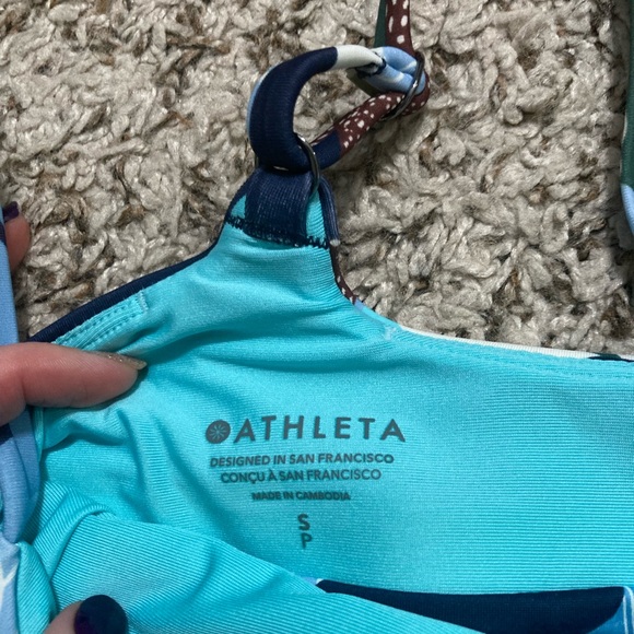 Athleta bikini top, gorgeous floral print, size small - Picture 3 of 3